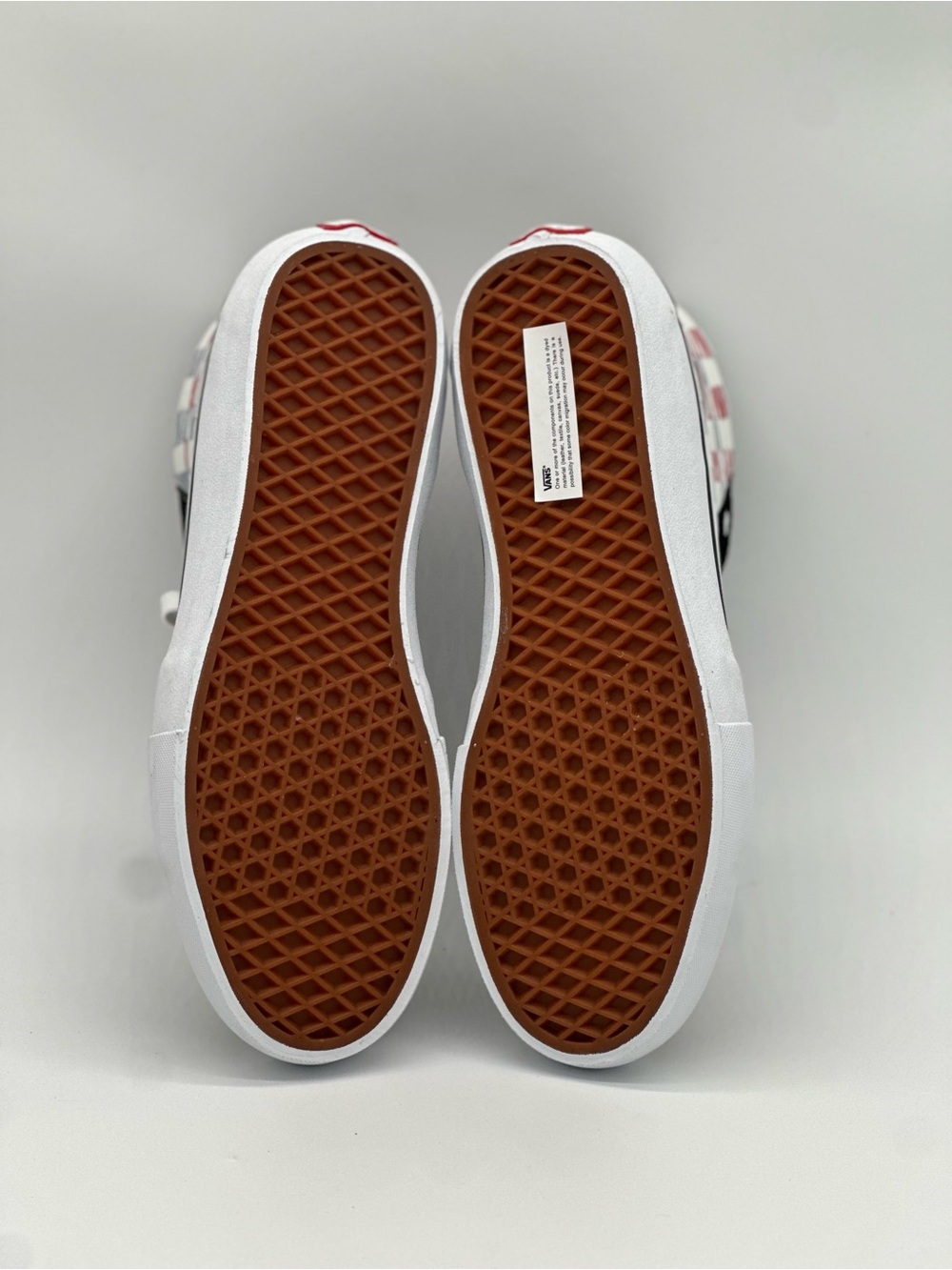 Vans Sk8-Hi Checkerboard High-Top Sneakers - Black/White/Red - Picture 7 of 10